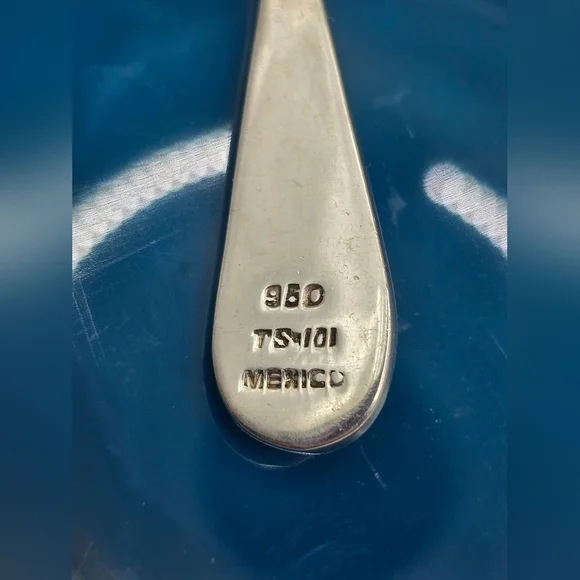 Taxco Lapis & Malachite Teardrop Pendant Hallmark 950 TS-101 Mexico - Picture 4 of 9